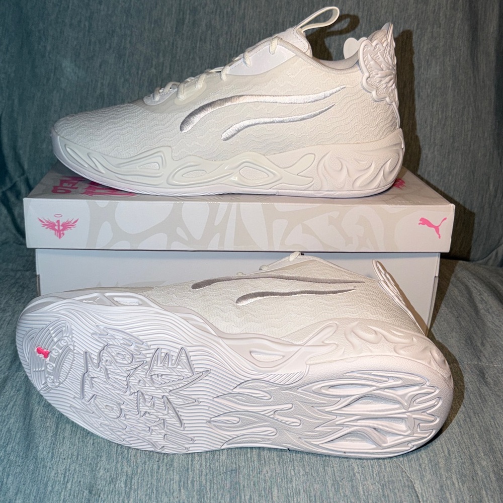 Puma LaMelo Ball MB.04 Lo basketball sneakers in the "Ice White" 10.5 - Picture 11 of 17
